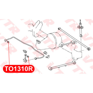 Втулка стабилизатора передней и задней подвески, наружная VTR TO1310R-2