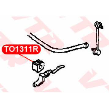 Втулка стабилизатора задней подвески, внутренняя VTR TO1311R-1