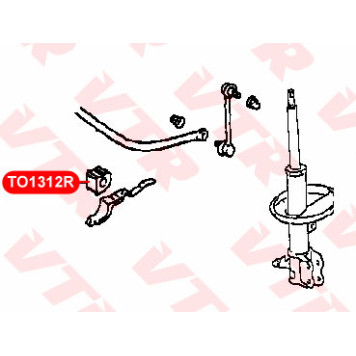 Втулка стабилизатора задней подвески VTR TO1312R-1