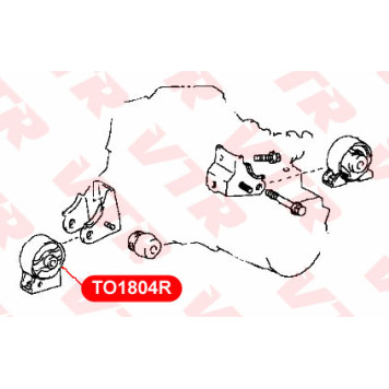 Сайлентблок передней подушки двигателя VTR TO1804R-1