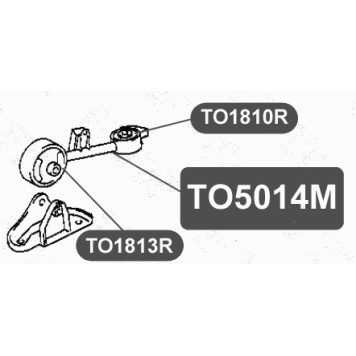 Сайлентблок подушки двигателя, передний VTR TO1810R-1