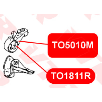 Сайлентблок подушки двигателя, большой VTR TO1811R-1