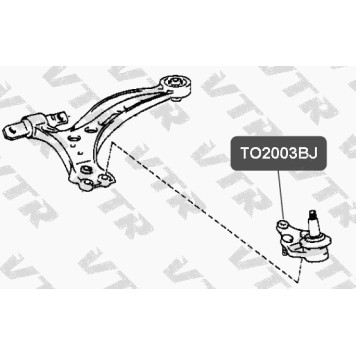 Опора шаровая нижнего рычага передней подвески VTR TO2003BJ-1