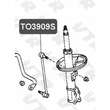 Тяга стабилизатора передней подвески VTR TO3909S-1
