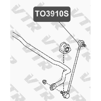 Тяга стабилизатора передней подвески VTR TO3910S-1