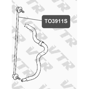 Тяга стабилизатора передней подвески VTR TO3911S-1