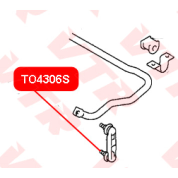 Тяга стабилизатора задней подвески VTR TO4306S-1