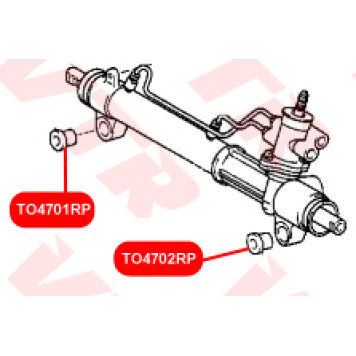 Сайлентблок полиуретановый рулевой рейки, правый VTR TO4702RP-1