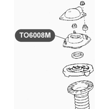 Опора переднего амортизатора VTR TO6008M-1