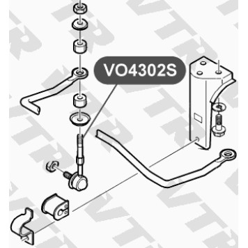 Тяга стабилизатора задней подвески VTR VO4302S-1