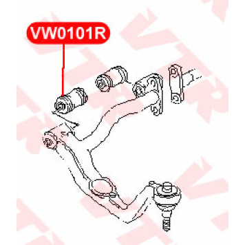 Сайлентблок верхнего рычага передней подвески, передний VTR VW0101R-1