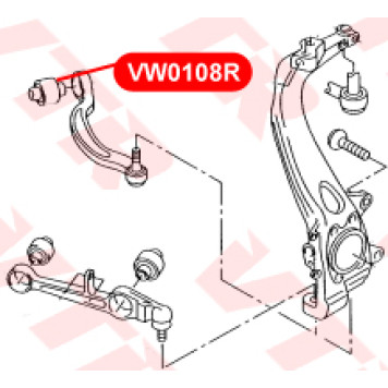 Сайлентблок нижнего рычага передней подвески VTR VW0108R-1