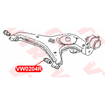 Сайлентблок рычага задней подвески, наружный VTR VW0204R-1