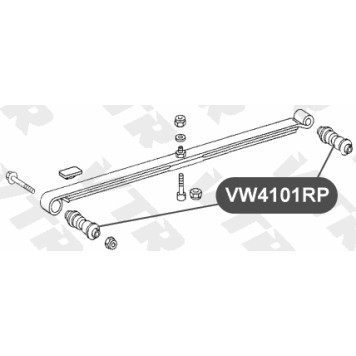 Сайлентблок полиуретановый рессоры задней подвески VTR VW4101RP-1