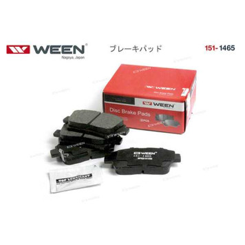 Тормозные колодки, дисковые, передние, TOYOTA Corolla (E120), Celica, Prius, Yaris, Echo, (компл.), , <b>WEEN 151-1465</b>-2