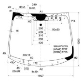 Стекло лобовое в клей PEUGEOT 3008 / 5008 09-16 <b>XYG 3008-VCP LFW/X</b>