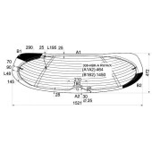 Стекло заднее (крышка багажника) с обогревом PEUGEOT 308 3D / 5D HBK 2007- <b>XYG 308-HBK-A RW/H/X</b>