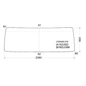 Стекло лобовое в резинку IVECO EUROSTAR 93- / STRALIS AS 02- <b>XYG 3733AGN LFW</b>