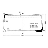 Стекло лобовое в клей DAF LF 01- / RENAULT MIDLUM 00- / VOLVO-FL 06- <b>XYG 4633ACL LFW/X</b>