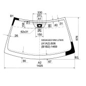 Стекло лобовое в клей MERCEDES-BENZ CLK-CLASS C209 02- 2D CPE <b>XYG 5353AGSGYMW LFW/X</b>