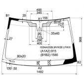 Стекло лобовое в клей OPEL VECTRA C HB / SED SIGNUM 2002- <b>XYG 6294AGSBLMVW2B LFW/X</b>