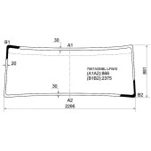 Стекло лобовое в клей SCANIA 5 SERIES 04- <b>XYG 7507AGNBL LFW/X</b>