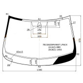 Стекло лобовое + дд (круглый) в клей SKODA RAPID 13- <b>XYG 7815AGSMVW6T LFW/X</b>