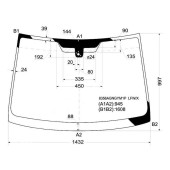 Стекло лобовое в клей TOYOTA COROLLA VERSO II 2004-2009 <b>XYG 8356AGNGYM1P LFW/X</b>