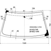 Стекло лобовое в клей VOLKSWAGEN POLO CLASSIC 95-99 / CADDY 96-04 / CORDOBA 93-99 <b>XYG 8549AGNBLZ LFW/X</b>