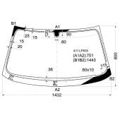 Стекло лобовое в клей SEAT TOLEDO 91-99 / CHERY AMULET 03- <b>XYG A11 LFW/X</b>