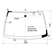Стекло лобовое в клей NISSAN CEFIRO / MAXIMA / INFINITI I30 / 35 98-03 <b>XYG A33 LFW/X</b>