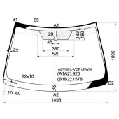 Стекло лобовое в клей TOYOTA CAMRY ACV50 4D SED 12- <b>XYG ACV50-L-VCP LFW/X</b>