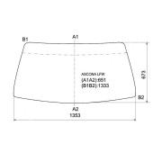 Стекло лобовое в резинку OPEL ASCONA / MONZA 4D SED / 5D HBK 81-88 <b>XYG ASCONA LFW</b>