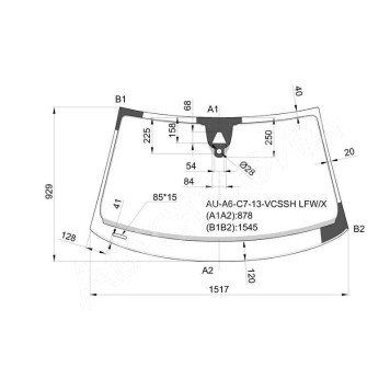 Стекло лобовое в клей AUDI A6 (C7) SED / WGN 13- <b>XYG AU-A6-C7-13-VCSSH LFW/X</b>