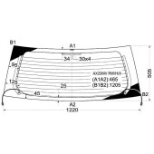 Стекло заднее (крышка багажника) с обогревом TOYOTA RAUM NCZ2# 03- <b>XYG AX20MV RW/H/X</b>