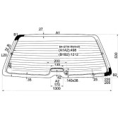 Стекло заднее (крышка багажника) с обогревом VOLKSWAGEN PASSAT B4 WGN 1988-1997 <b>XYG B4-STW RW/H/X</b>