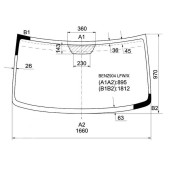 Стекло лобовое в клей MERCEDES BENZ SPRINTER 1995- <b>XYG BENZ904 LFW/X</b>
