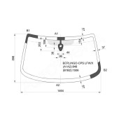 Стекло лобовое в клей CITROEN BERLINGO / PEUGEOT PARTNER 96- <b>XYG BERLINGO-CPS LFW/X</b>