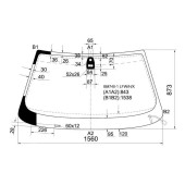 Стекло лобовое с обогревом в клей BMW 7-SERIES E38 94-01 <b>XYG BM740-1 LFW/W/X</b>