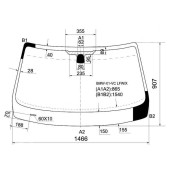 Стекло лобовое в клей BMW X1 E84 09-15 <b>XYG BMW-X1-VC LFW/X</b>