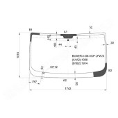 Стекло лобовое в клей PEUGEOT BOXER II / FIAT DUCATO II / CITROEN JUMPER II 2006- <b>XYG BOXER-II-06-VCP LFW/X</b>