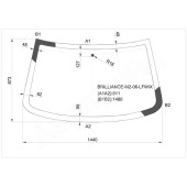 Стекло лобовое в клей BRILLIANCE (BS4) M2 2006- <b>XYG BRILLIANCE-M2-06 LFW/X</b>