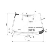 Стекло лобовое с обогревом щеток в клей CHEVROLET CAPTIVA 5D SUV 06- <b>XYG CAPTIVA-06-VCP LFW/X</b>