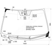 Стекло лобовое с обогревом щеток в клей KIA PRO-CEE D 3D HBK (левый руль) 07- <b>XYG CEED-H3-L-VCPSH LFW/H/X</b>