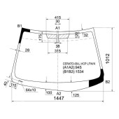 Стекло лобовое в клей KIA FORTE / CERATO 4 / 5D 09-13 <b>XYG CERATO-09-L-VCP LFW/X</b>