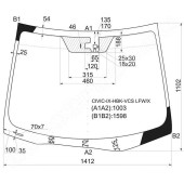 Стекло лобовое +дд в клей HONDA CIVIC IX 5D HBK 11- <b>XYG CIVIC-IX-HBK-VCS LFW/X</b>