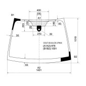 Стекло лобовое в клей MITSUBISHI COLT / COLT PLUS 3D HATCHBACK 05- <b>XYG COLT-3D-04-CS LFW/X</b>
