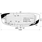 Стекло заднее (крышка багажника) с обогревом OPEL CORSA 5D HATCHBACK 2006- <b>XYG CORSA-H5-07 RW/H/X</b>