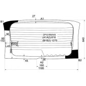Стекло заднее (крышка багажника) с обогревом TOYOTA YARIS VERSO / FUNCARGO 99-05 <b>XYG CP10 RW/H/X</b>