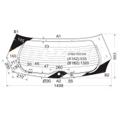 Стекло заднее (крышка багажника) с обогревом MAZDA PREMACY MINI VAN 98- <b>XYG CP8W RW/H/X</b>
